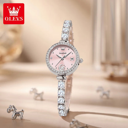 OLEVS 2998 Brand original authentic watch for woman Gift Box Bracelet simple quartz women's Watch