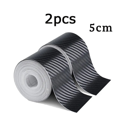 1m-10m Car Door Edge Guards Door Sill Protector Waterproof 3D Carbon Fiber Anti Collision Film Scratch Cover Strip Stickers Tape