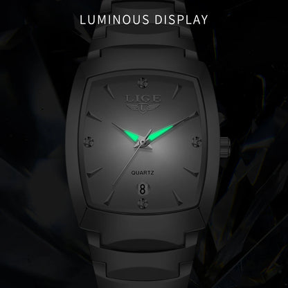 LIGE 2026 new Women's Watch Business Luxury Ladies clock Fashion quartz Simple Watch for Women Gift Women's wristwatch reloj+BOX