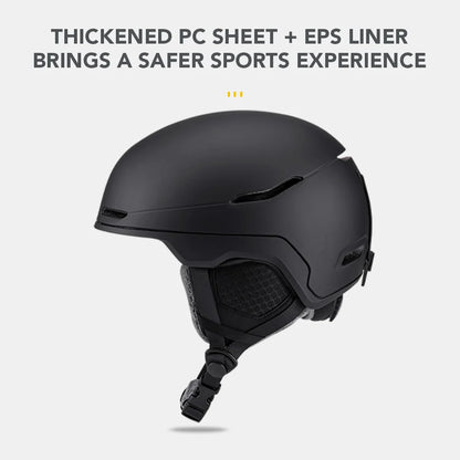 Ski Snowboard Helmet Lightweight EPS Liner Thickened PC Shell Adjustable Velvet Interior Safety Helmet for Men Women Adult