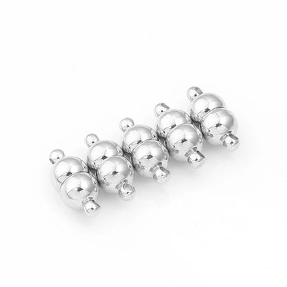5pcs/lot Strong Magnetic Clasps Copper Plated Magnet End Clasp Connectors For Jewelry Making DIY Leather Cord Bracelets Necklace