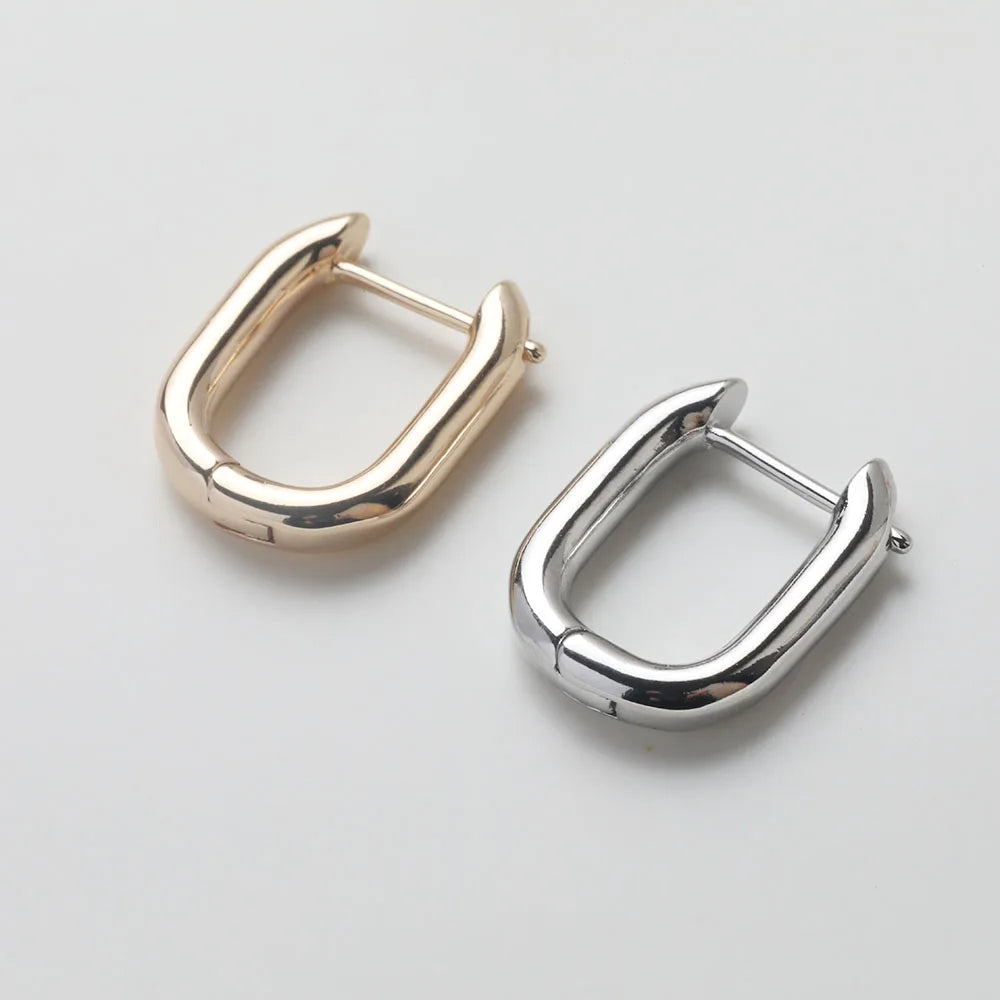 4PCS Ear Hook Lever Back Earring for Jewelry Findings Components Diy Circle Earrings Handmade 14k Gold Filled Brass Accessories