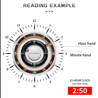 FOXBOX Magnetic Driven Watch Fashion Waterproof Quartz Wristwatch Rolling Steel Ball Pointer Sports Watches Military Clock+Box