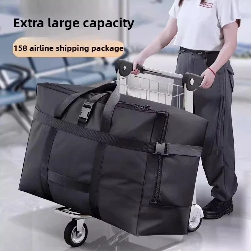 Extra Large Travel Duffle Bags Foldable Oxford Moving Tote Airline Checked Luggage Waterproof Storage Water Resistant Heavy Duty