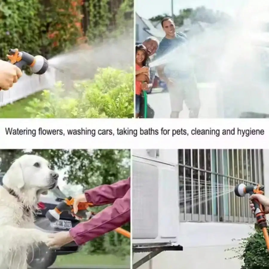 25FT-125FT Expandable Magic Hose Lightweight Design Durable Materials 7 Water Spraying Functions Gun Home Garden Watering Tools