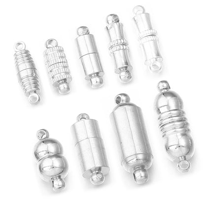 5pcs/lot Strong Magnetic Clasps Copper Plated Magnet End Clasp Connectors For Jewelry Making DIY Leather Cord Bracelets Necklace