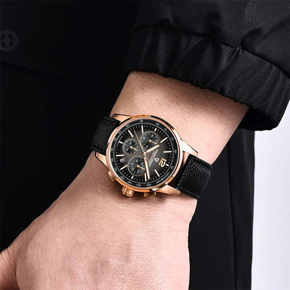 PAGANI DESIGN New Mens Watch 41mm Chronograph 100M Waterproof Wristwatch Top Brand VK63 Quartz Watches for Men Gift Reloj Hombre