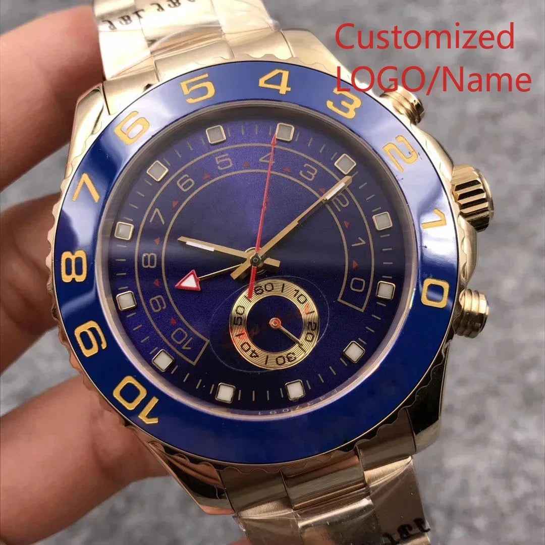 A88 Store 44mm Men's Luxury Wristwatch Master Automatic Mechanical Movement Sapphire Male Brand Clock Watches Customized