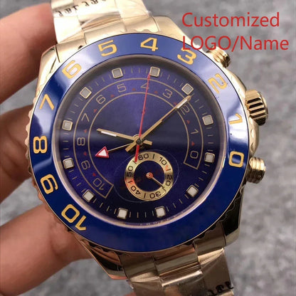 A88 Store 44mm Men's Luxury Wristwatch Master Automatic Mechanical Movement Sapphire Male Brand Clock Watches Customized