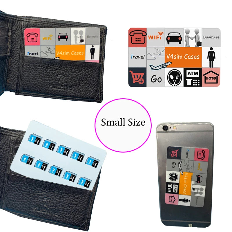10 Slots Micro SD Card Case Holder Storage Organizer, Ultra Slim Credit Card Size Lightweight Portable TF MSD Memory Card Storag