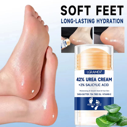 42% Urea Foot Cream +2% Salicylic Acid Moisturizing & Exfoliating, Cracked Heel Repair, Deep Hydration for Dry Feet Long protect