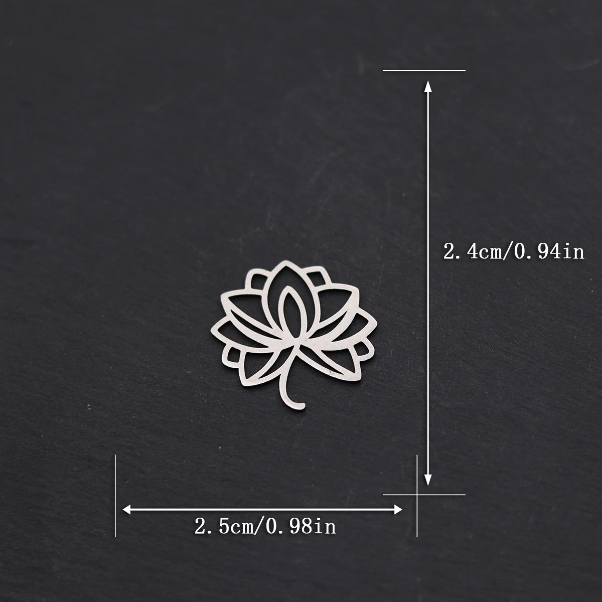3pcs Lotus Flower Yoga Charm Stainless Steel Fashion Mini Mandala Pendant For Bracelet Necklace DIY Jewelry Making Wholesale