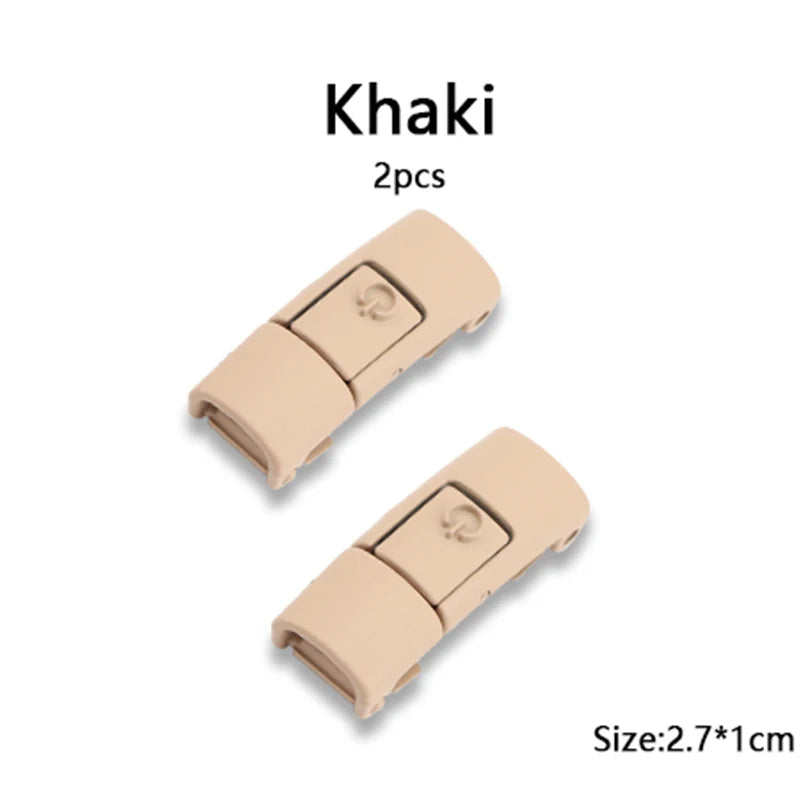New Colorful Shoelaces Press buckle Metal Shoelace Clip Press Lock Kids Adult Shoes Accessories AF1 Sneaker Kits Metal Laces Tip