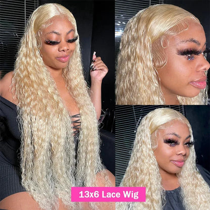 613 Curly Hd Lace Frontal Wig 13x6 Human Hair Wigs Deep Wave Human Hair Wigs Colored Lace Frontal Wigs For Women 40 Inch