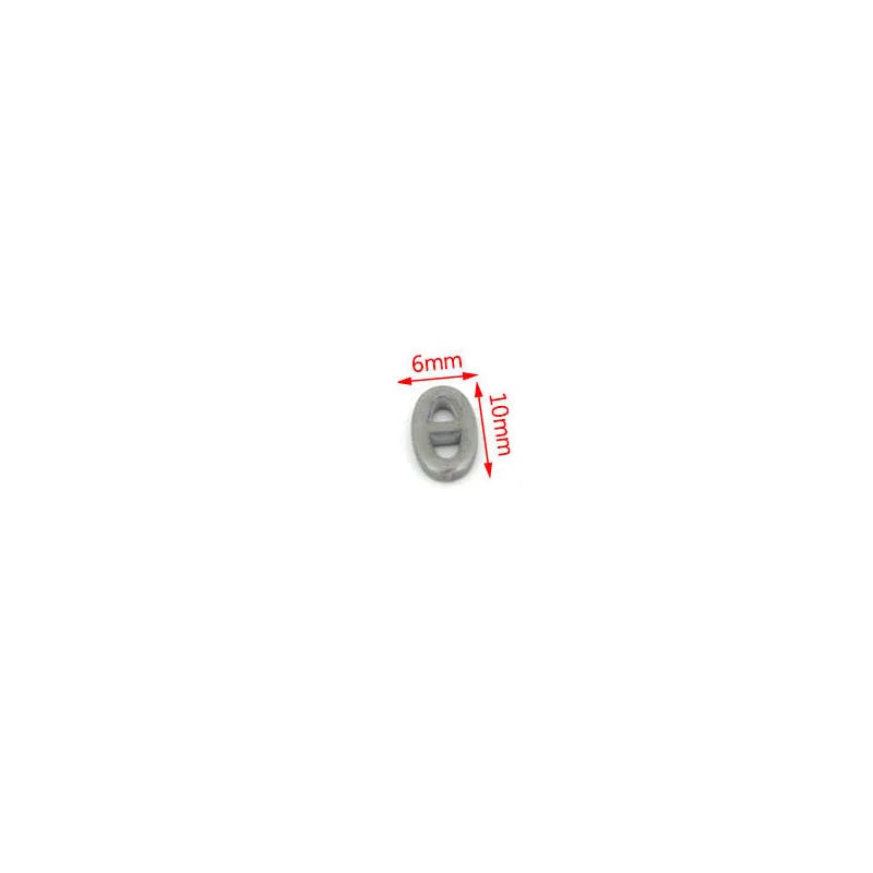 10Pcs Stainless Steel Double Hole Oval Connector Charms Jewelry Making Findings Accessories