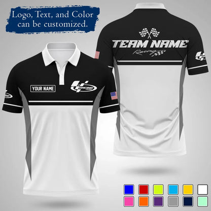 2026 New Custom Racing Polo Shirt Personalized Name Team Logo And Color Design Quick Dry Lapel Sports Jersey For Racing Teams