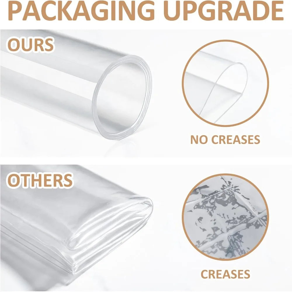 Clear Silicone Countertop Protector Mat, Non Slip & Heat Resistant, 78.7"x23.6"