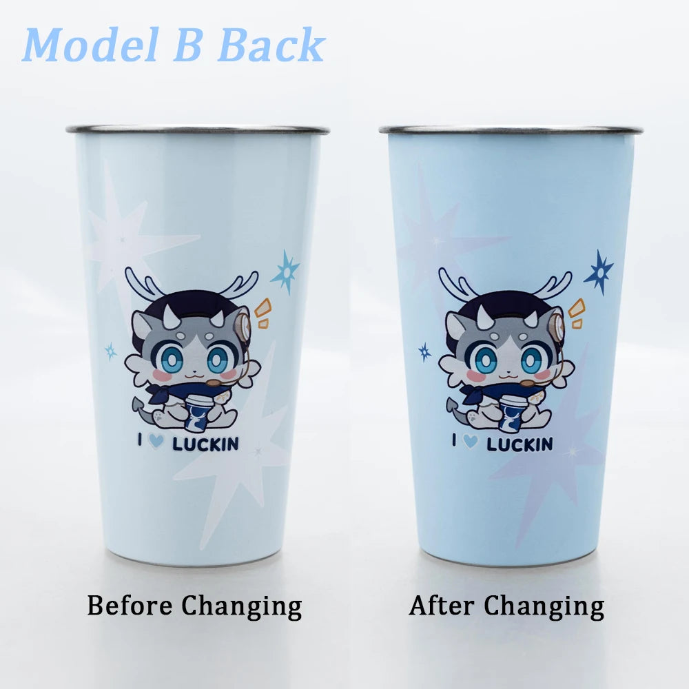 Coffee Co branded Color Changing Stainless Steel Cold Water Cup Collection Gift In Stock