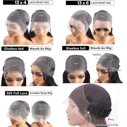 360 Invisible Strap Full Lace Curly Glueless Wigs Human Hair 4x4 5x5 Ready Wear and Go Deep Water Wave 13x4 13x6 HD Frontal Wigs