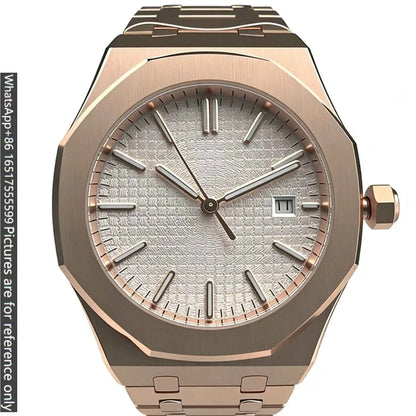 42mm Streamlined Modern Mens Luxury Watches Matte Solid 904L Steel Automatic Movement Open Skeleton Dial Wear Resistant Long