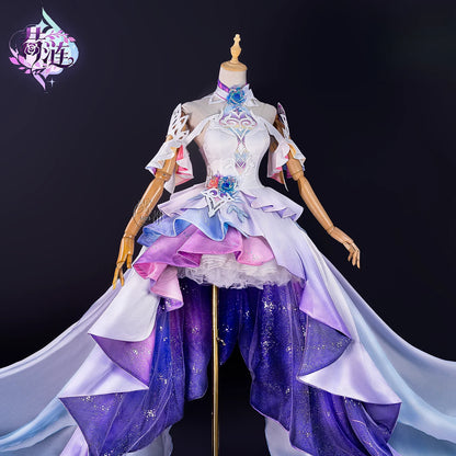 Game Honkai：Star Rail Cyrene Cosplay Costume New Form Cyrene Dress for Women Halloween Carnival Elegant Uniform Props Wig Set