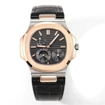 Luxury Brand Men Watch Automatic Mechanical Multi-functional Watches Stainless Steel Sapphire Leather Watch for Men