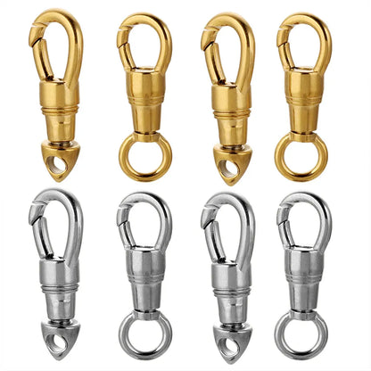 2pcs/lot Stainless Steel Bag Key Chain Hook Clasps Lobster Clasp Hooks Connectors for DIY Jewelry Making Supplies Accessories