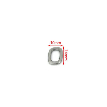 10Pcs Stainless Steel Double Hole Oval Connector Charms Jewelry Making Findings Accessories