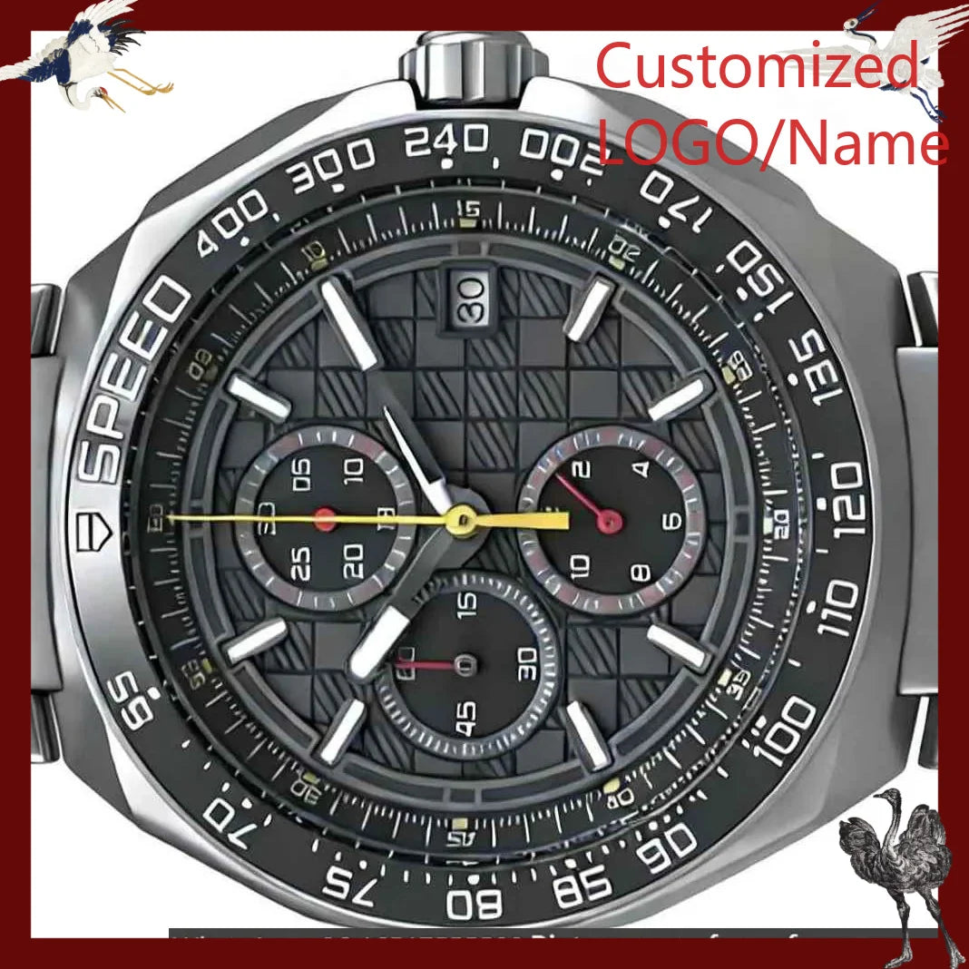 Customized Watches 43mm Men's Watch, 904L Steel, Quartz Movement