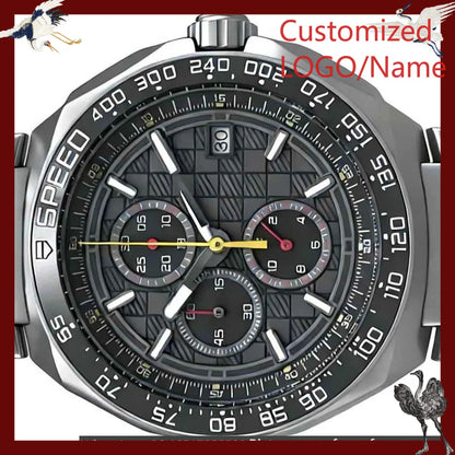 Customized Watches 43mm Men's Watch, 904L Steel, Quartz Movement