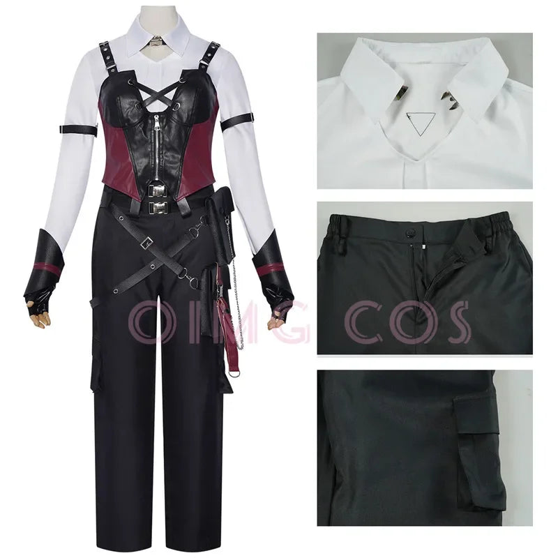Love and deepspace Deep Space Hunter Cosplay Costume Carnival Adult Uniform  Anime Halloween Party  MasqueradeCostumes Men Game