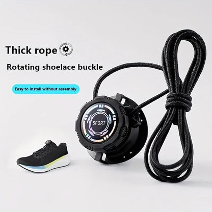 6pcs Set/1 Pair No-Tie Shoe Locks - Rotating Buckles for Sports and Outdoor Shoes - Unisex Quick-Adjust Design - Pre-Installed