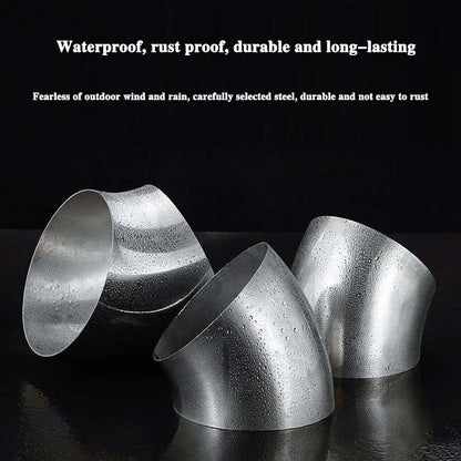 1Pcs 201/304 Stainless Steel 45 Degree Welded Elbow Pipe Fitting Industrial Sanitary Grade Stair Handrail Connector