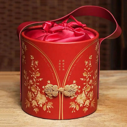 Frog Botton Flower Bucket Bag Large Capacity Festive Sugar Bag Ins Wedding Candy Bag Storage Bag Korean Style
