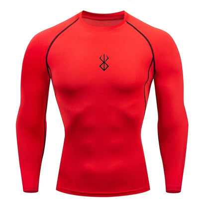 2026 Level 4 New Anime Boys' Compression Shirt Fitness Sports Running Tight Sports T-shirt Sports Training Quick drying Top