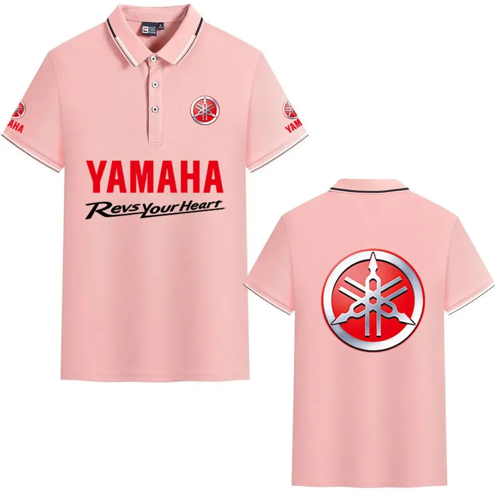 motorcycle Racing collared Yamaha POLO shirt cycling suit for men and women summer top short-sleeved T-shirt motogp fan clothing
