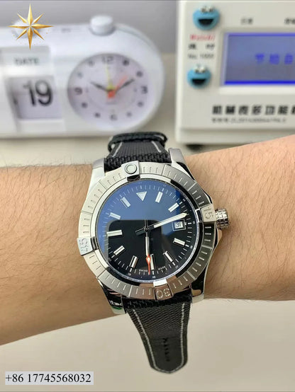 Customizable High-end Custom Luxury Leisure Travel Date Nylon Rope Strap Chronograph Date Display Automatic Mechanical Watch for