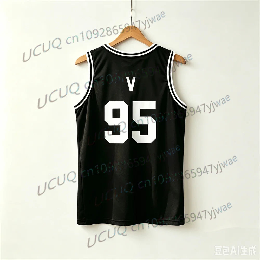KPOP Concert Outfits JUNGKOOK Basketball Jersey Tank Top Breathable Sports Vest Casual Sleeveless Top Army Gift Men Women Vest