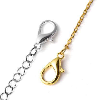 10pcs Multiple Size Lobster Clasps Bracelets Connector Necklace Hooks Findings for DIY Chains Jewelry Making Supplies Wholesale