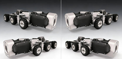 Wi-Fi Pipe Inspection Robot 10x Zoom & Pan/Tilt | Waterproof Underwater Crawler Camera for Sewer Drain Lines Management Software