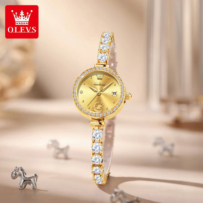 OLEVS 2998 Brand original authentic watch for woman Gift Box Bracelet simple quartz women's Watch