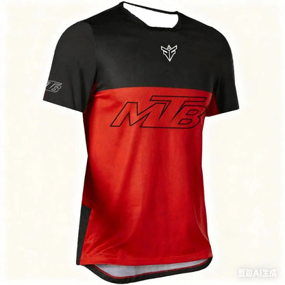 Men Casual Outdoor Loose Fit Short Sleeve T Shirt Motocross Fishing Camping Cycling Race Jersey Men Clothing Tee Top Summer