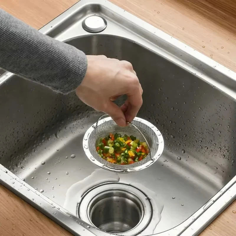 Stainless Steel Bathtub Hair Catcher Stopper, Shower Drain Hole Filter With Handle, Metal Sink Strainer, Floor Drain For Kitchen