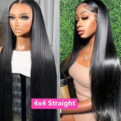 Straight 13x4 13x6 Lace Frontal Human Hair Wigs For Black Women Cheap Straight Human Hair Wig Brazilian Wig PrePluck