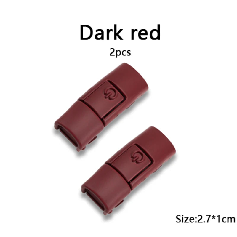 New Colorful Shoelaces Press buckle Metal Shoelace Clip Press Lock Kids Adult Shoes Accessories AF1 Sneaker Kits Metal Laces Tip