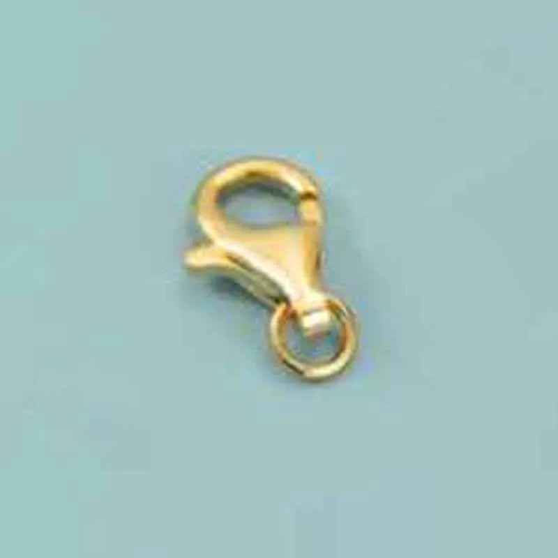 2pcs Genuine Real Pure Solid 925 Sterling Silver Lobster Buckle Clasps Claw Gold Buckles Connector Jewelry Making Findings