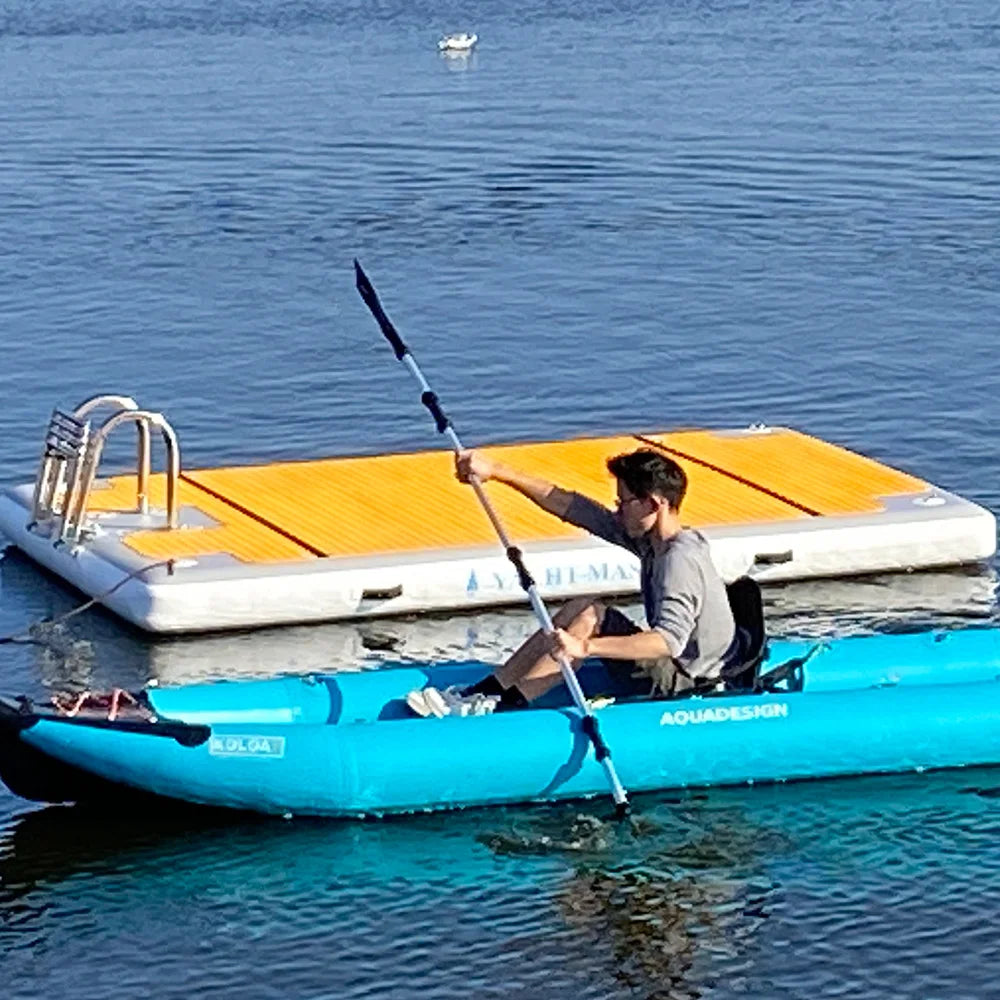 Inflatable Floating Yacht Boat Dock (With Non-slip Mat) Luxury Platform Dock Floating Yacht Mat
