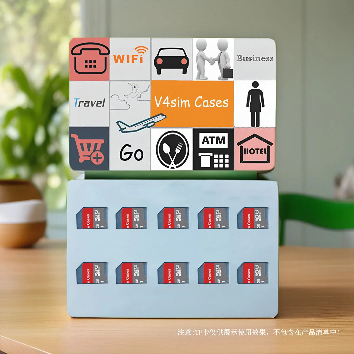 10 Slots Micro SD Card Case Holder Storage Organizer, Ultra Slim Credit Card Size Lightweight Portable TF MSD Memory Card Storag