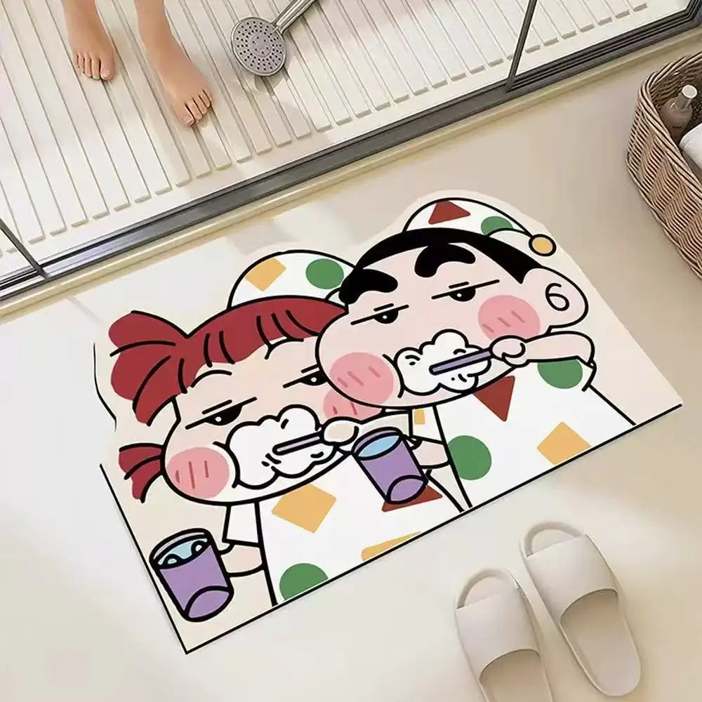 30*40cm Shower Room Water Uptake Mat Quick Drying Fashionable and Exquisite Cartoon Anime Soft and Comfortable Anime Periphe