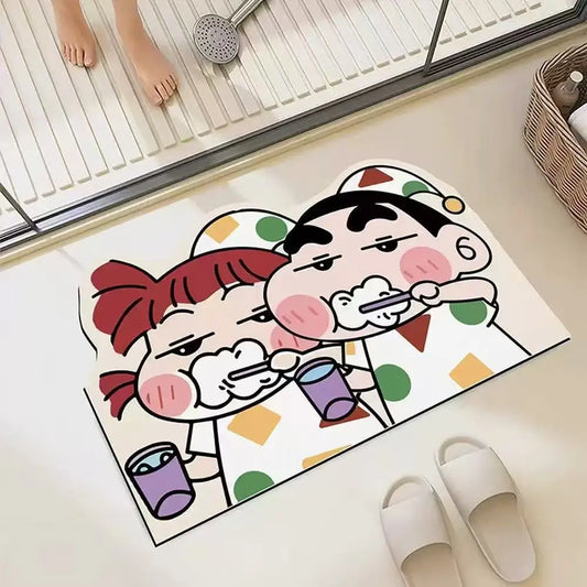 30*40cm Shower Room Water Uptake Mat Quick Drying Fashionable and Exquisite Cartoon Anime Soft and Comfortable Anime Periphe